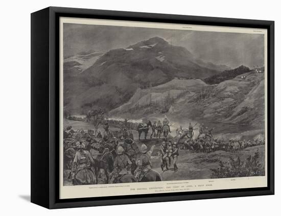 The Chitral Expedition, the Fight of 4 April, Near Khar-null-Framed Stretched Canvas