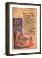 The Chludov Psalter. The Song Of Moses and Miriam, ca 850-null-Framed Giclee Print