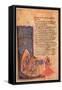 The Chludov Psalter. The Song Of Moses and Miriam, ca 850-null-Framed Stretched Canvas