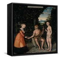 The Choice of Heracles (From the Labours of Hercule)-Lucas Cranach the Elder-Framed Stretched Canvas
