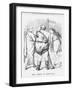 The Choice of Hercules, 1880-Joseph Swain-Framed Giclee Print