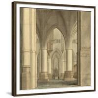 The Choir and North Ambulatory of the Church of Saint Bavo, Haarlem, 1634-Pieter Jansz^ Saenredam-Framed Art Print