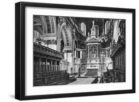 The Choir and Reredos, St Paul's Cathedral, 1908-1909-WS Campbell-Framed Giclee Print