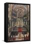The Choir Canterbury Cathedral-Alfred Robert Quinton-Framed Stretched Canvas
