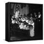 The Choir from Brampton Parish Church Singing During a Service, Rotherham, 1969-Michael Walters-Framed Stretched Canvas