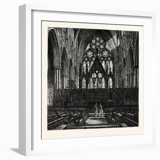 The Choir of Lincoln Cathedral-null-Framed Giclee Print