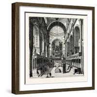 The Choir of St. Paul's before the Removal of the Screen London-null-Framed Giclee Print