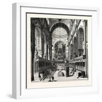 The Choir of St. Paul's before the Removal of the Screen London-null-Framed Giclee Print