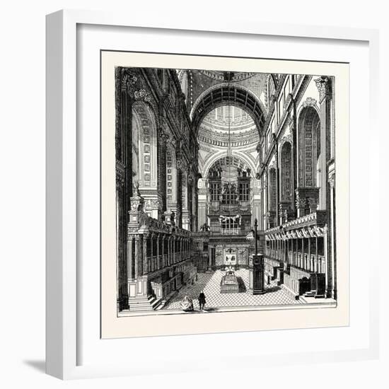 The Choir of St. Paul's before the Removal of the Screen London-null-Framed Giclee Print