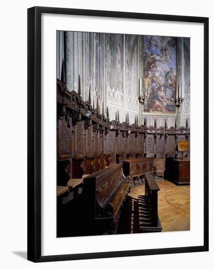 The Choir of the Cathedral of Biella. Italy,15th-19th Centuries.-null-Framed Giclee Print