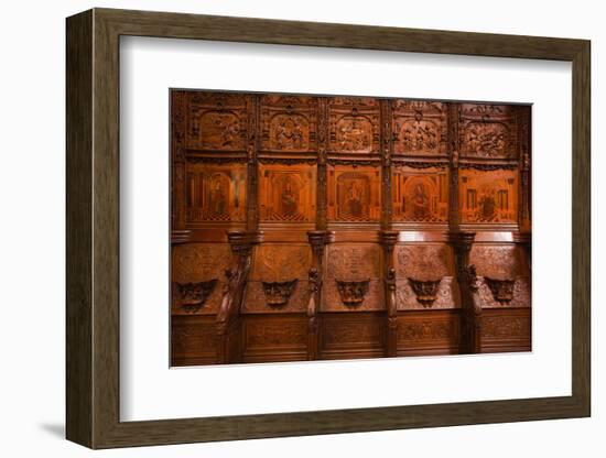 The Choir Stalls in Saint Denis Basilica, Paris, France, Europe-Julian Elliott-Framed Photographic Print