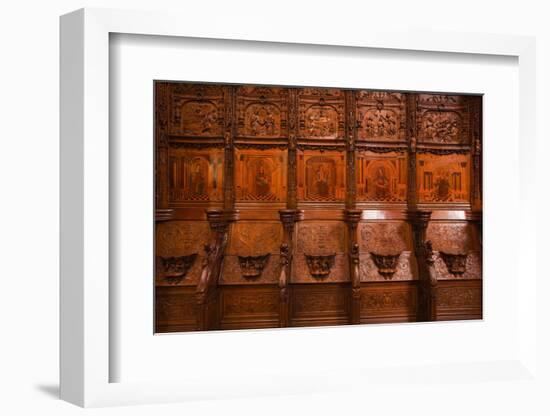 The Choir Stalls in Saint Denis Basilica, Paris, France, Europe-Julian Elliott-Framed Photographic Print