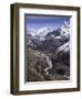 The Chola Valley in Sagarmatha National Park, UNESCO World Heritage Site, Himalayas, Nepal, Asia-John Woodworth-Framed Photographic Print