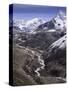 The Chola Valley in Sagarmatha National Park, UNESCO World Heritage Site, Himalayas, Nepal, Asia-John Woodworth-Stretched Canvas