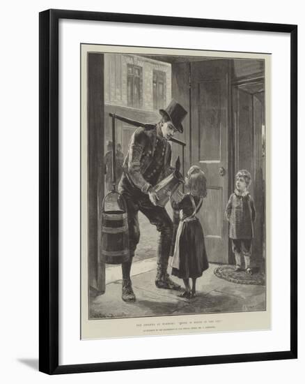 The Cholera at Hamburg, There Is Death in the Cup-William Heysham Overend-Framed Giclee Print