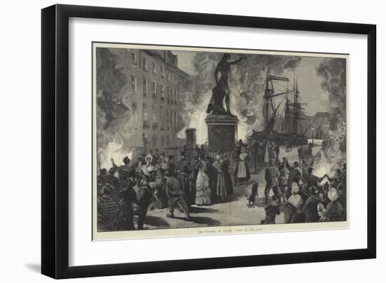 The Cholera at Toulon, Scene on the Quay-William Heysham Overend-Framed Giclee Print