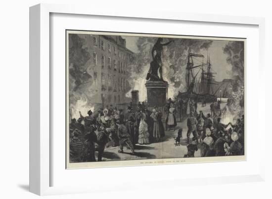 The Cholera at Toulon, Scene on the Quay-William Heysham Overend-Framed Giclee Print