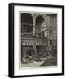 The Cholera in Egypt, Scene in the Courtyard of a House at Cairo-Charles Auguste Loye-Framed Giclee Print