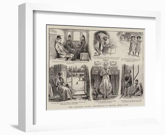 The Cholera Scare, Prevention Is Better Than Cure-null-Framed Giclee Print