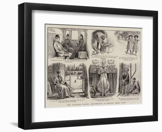 The Cholera Scare, Prevention Is Better Than Cure-null-Framed Premium Giclee Print