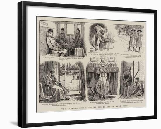 The Cholera Scare, Prevention Is Better Than Cure-null-Framed Giclee Print