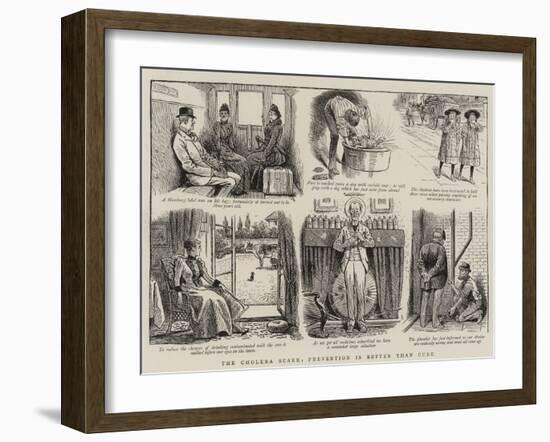 The Cholera Scare, Prevention Is Better Than Cure-null-Framed Giclee Print