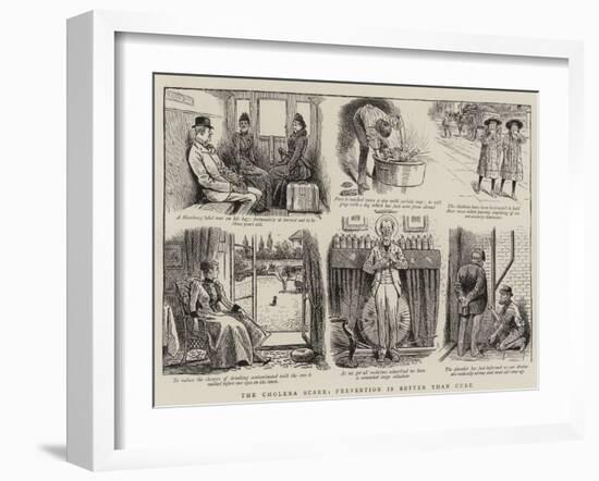 The Cholera Scare, Prevention Is Better Than Cure-null-Framed Giclee Print