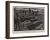 The Cholera-Stricken City, an Open Grave in the Cholera Cemetery at Hamburg-Charles Joseph Staniland-Framed Giclee Print