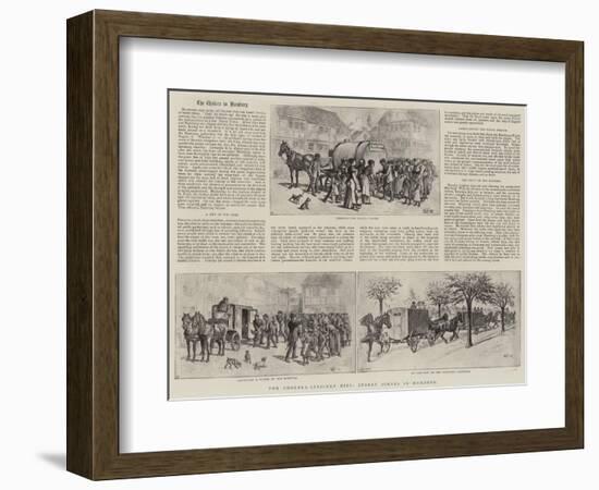 The Cholera-Stricken City, Street Scenes in Hamburg-null-Framed Giclee Print