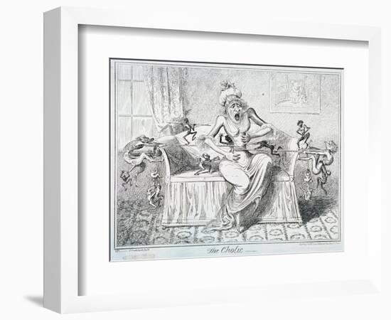 The Cholic, 1835-George Cruikshank-Framed Giclee Print