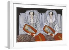 The Cholmondeley Ladies-British School 17th century-Framed Giclee Print