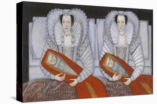 The Cholmondeley Ladies-British School 17th century-Stretched Canvas