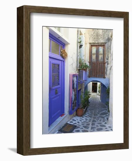 The Chora (Hora), the Kastro Old City, Naxos , Cyclades Islands, Greek Islands, Greece, Europe-Tuul-Framed Photographic Print