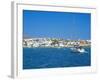 The Chora, Koufonissia, Lesser Cyclades, Cyclades Islands, Greek Islands, Aegean Sea, Greece, Europ-Tuul-Framed Photographic Print