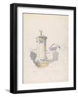 The Choregic Monument of Lysikrates, Athens, 1846-Thomas Hartley Cromek-Framed Giclee Print