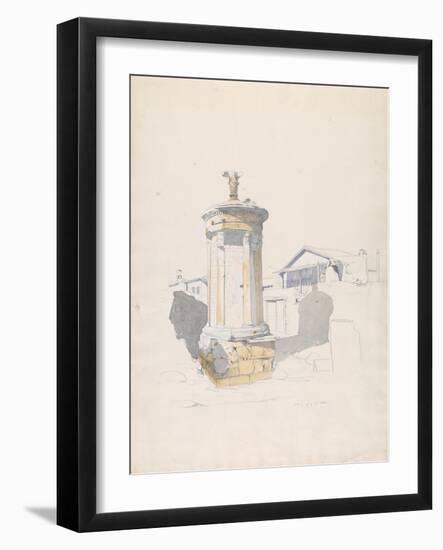 The Choregic Monument of Lysikrates, Athens, 1846-Thomas Hartley Cromek-Framed Giclee Print