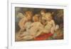 The Christ Child, St.John and Angels-Peter Paul Rubens-Framed Collectable Print