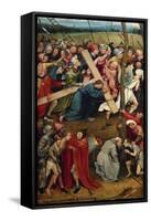 The Christ holding his Cross, The way to Calvary, 1490-Hieronymus Bosch-Framed Stretched Canvas