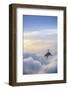 The Christ Statue (Cristo Redentor) on the summit of Corcovado mountain in a sea of clouds-Alex Robinson-Framed Photographic Print