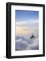 The Christ Statue (Cristo Redentor) on the summit of Corcovado mountain in a sea of clouds-Alex Robinson-Framed Photographic Print