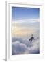 The Christ Statue (Cristo Redentor) on the summit of Corcovado mountain in a sea of clouds-Alex Robinson-Framed Photographic Print