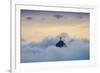 The Christ Statue (Cristo Redentor) on the summit of Corcovado mountain in a sea of clouds-Alex Robinson-Framed Photographic Print