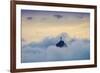 The Christ Statue (Cristo Redentor) on the summit of Corcovado mountain in a sea of clouds-Alex Robinson-Framed Photographic Print