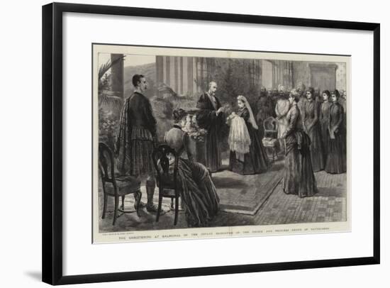 The Christening at Balmoral of the Infant Daughter of the Prince and Princess Henry of Battenberg-Robert Pritchett-Framed Giclee Print