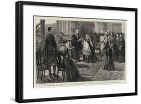 The Christening at Balmoral of the Infant Daughter of the Prince and Princess Henry of Battenberg-Robert Pritchett-Framed Giclee Print