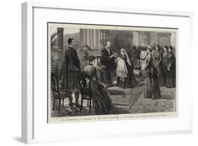 The Christening at Balmoral of the Infant Daughter of the Prince and Princess Henry of Battenberg-Robert Pritchett-Framed Giclee Print