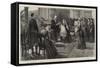 The Christening at Balmoral of the Infant Daughter of the Prince and Princess Henry of Battenberg-Robert Pritchett-Framed Stretched Canvas