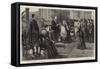 The Christening at Balmoral of the Infant Daughter of the Prince and Princess Henry of Battenberg-Robert Pritchett-Framed Stretched Canvas