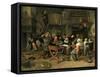 The Christening Feast, 1668-Jan Havicksz Steen-Framed Stretched Canvas