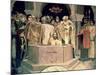 The Christening of Grand Duke Vladimir (circa 956-1015), 1885-96 (Mural)-Victor Mikhailovich Vasnetsov-Mounted Giclee Print